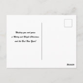 Weihnachtsbaum Postkarte (Rückseite)