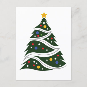 Weihnachtsbaum Postkarte