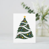 Weihnachtsbaum Postkarte (Stehend Vorderseite)