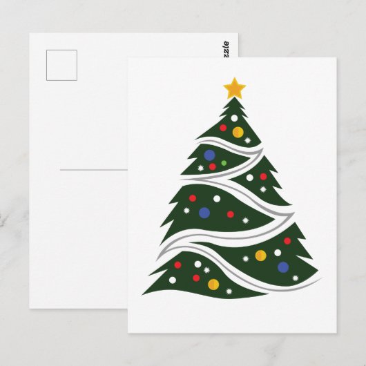 Weihnachtsbaum Postkarte (Vorne/Hinten)