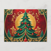 Weihnachtsbaum Postkarte (Vorderseite)