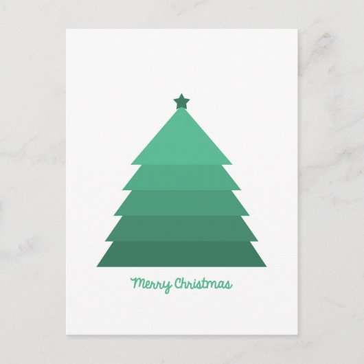 Weihnachtsbaum Postkarte (Vorderseite)