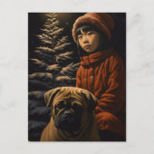 Weihnachtsbaum Postkarte (Vorderseite)