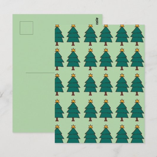 Weihnachtsbaum postkarte (Vorne/Hinten)