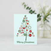Weihnachtsbaum Postkarte (Stehend Vorderseite)