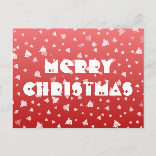 Weihnachtsbaum Postkarte (Vorderseite)