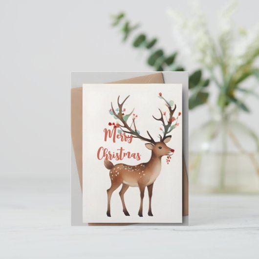 Weihnachtsbaum Postkarte (Stehend Vorderseite)