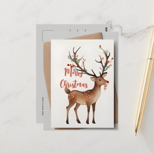 Weihnachtsbaum Postkarte (Vorderseite/Rückseite Beispiel)