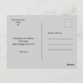 Weihnachtsbaum Postkarte (Rückseite)