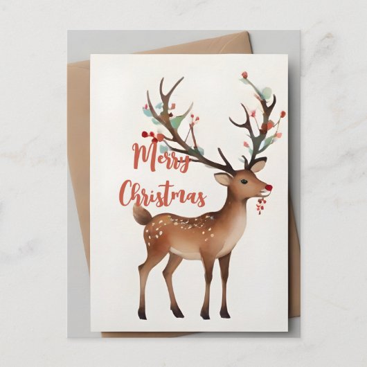 Weihnachtsbaum Postkarte (Vorderseite)