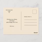 Weihnachtsbaum Postkarte (Rückseite)