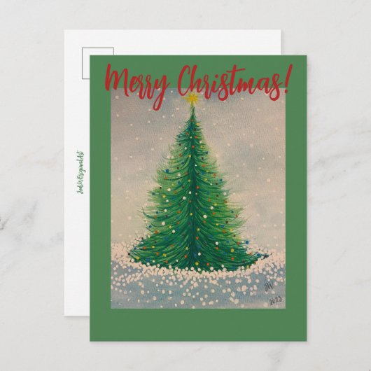 Weihnachtsbaum Postkarte (Vorne/Hinten)