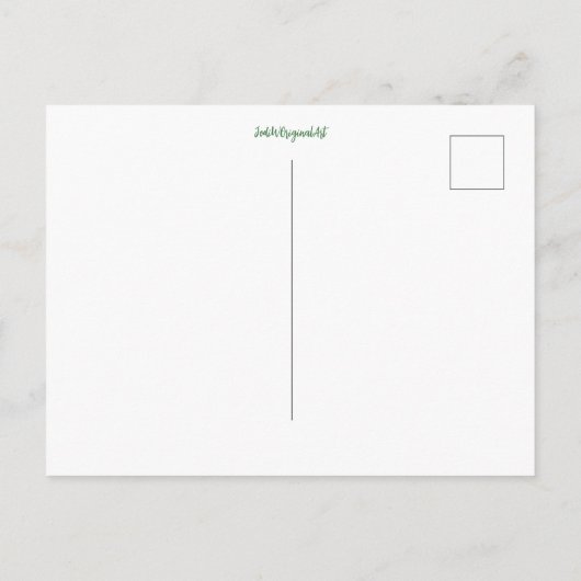 Weihnachtsbaum Postkarte (Rückseite)