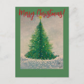 Weihnachtsbaum Postkarte (Vorderseite)