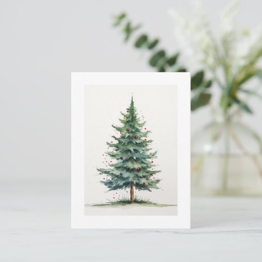 Weihnachtsbaum Postkarte (Stehend Vorderseite)