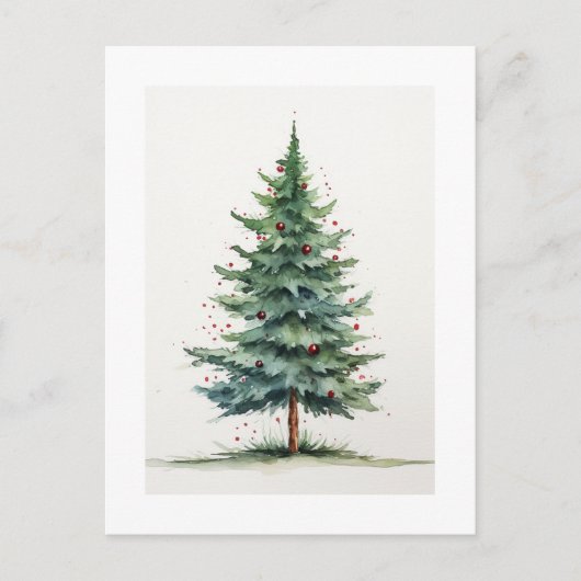 Weihnachtsbaum Postkarte (Vorderseite)