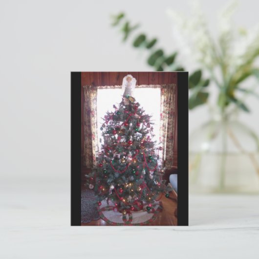 Weihnachtsbaum Postkarte (Stehend Vorderseite)