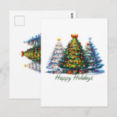 Weihnachtsbaum Postkarte (Vorne/Hinten)