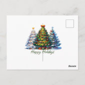 Weihnachtsbaum Postkarte (Rückseite)