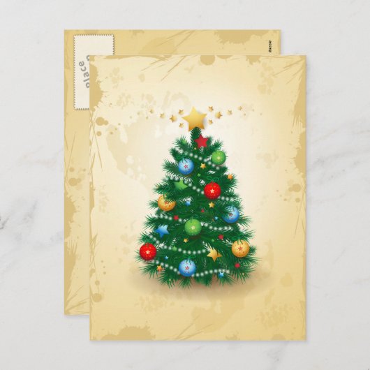 Weihnachtsbaum, Postkarte (Vorne/Hinten)