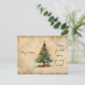 Weihnachtsbaum Postkarte (Stehend Vorderseite)