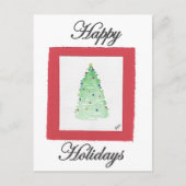 Weihnachtsbaum Postkarte (Vorderseite)