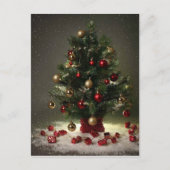 Weihnachtsbaum Postkarte (Vorderseite)