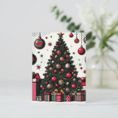 Weihnachtsbaum Postkarte (Stehend Vorderseite)
