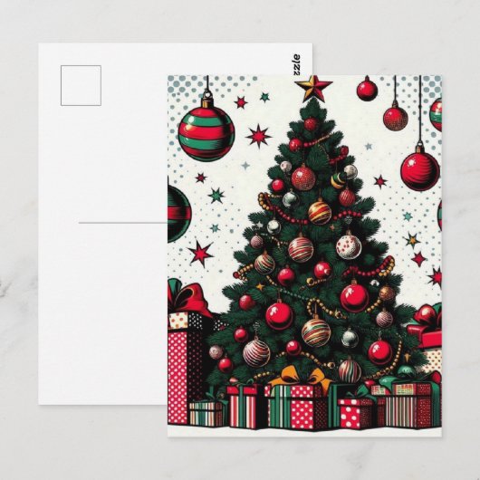 Weihnachtsbaum Postkarte (Vorne/Hinten)