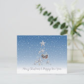 Weihnachtsbaum Postkarte (Stehend Vorderseite)