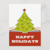 Weihnachtsbaum Postkarte (Vorderseite)