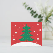 Weihnachtsbaum Postkarte (Stehend Vorderseite)