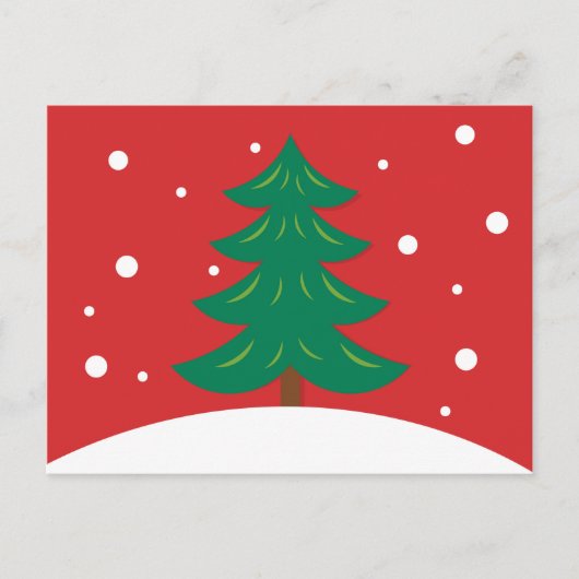 Weihnachtsbaum Postkarte (Vorderseite)