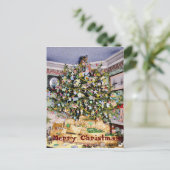 Weihnachtsbaum-Postkarte Feiertagspostkarte (Stehend Vorderseite)
