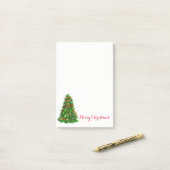 Weihnachtsbaum Postnotizen Post-it Klebezettel (Auf Schreibtisch)