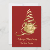 Weihnachtsbaum präsent feiertagskarte (Vorderseite)