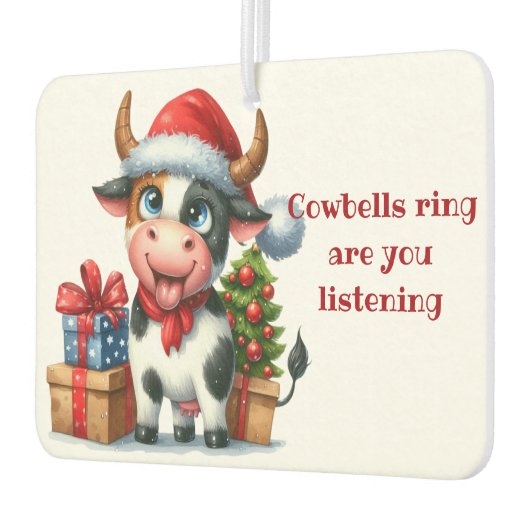 Weihnachtsbaum präsentiert autolufterfrischer (Links)