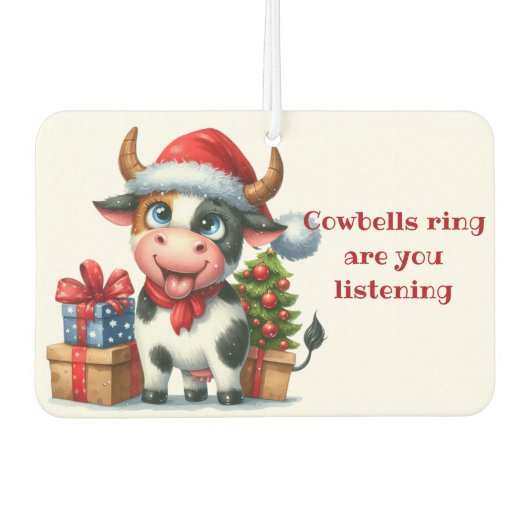 Weihnachtsbaum präsentiert autolufterfrischer (Vorderseite)