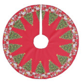 Weihnachtsbaum präsentiert Baumrock Polyester Weihnachtsbaumdecke (Vorderseite)
