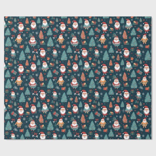 Weihnachtsbaum präsentiert Muster GIft Geschenkpapier (Flach)