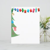 Weihnachtsbaum & Presents Stationery (Matching) (Stehend Vorderseite)