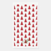 Weihnachtsbaum Print Gasttuch Serviette (Vorderseite)