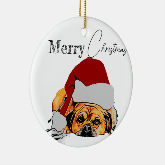 Weihnachtsbaum Puggle Ornament (Rechts)