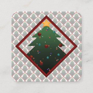 Weihnachtsbaum Quadratische Visitenkarte