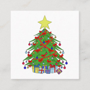 Weihnachtsbaum Quadratische Visitenkarte
