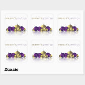 Weihnachtsbaum Quadratischer Aufkleber (Blatt)