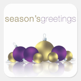 Weihnachtsbaum Quadratischer Aufkleber