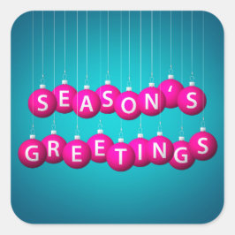 Weihnachtsbaum Quadratischer Aufkleber