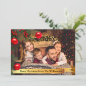 Weihnachtsbaum Rahmen Gold Band Weihnachten (Stehend Vorderseite)