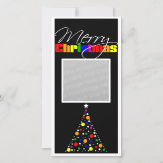 Weihnachtsbaum Rainbow Feiertagskarte